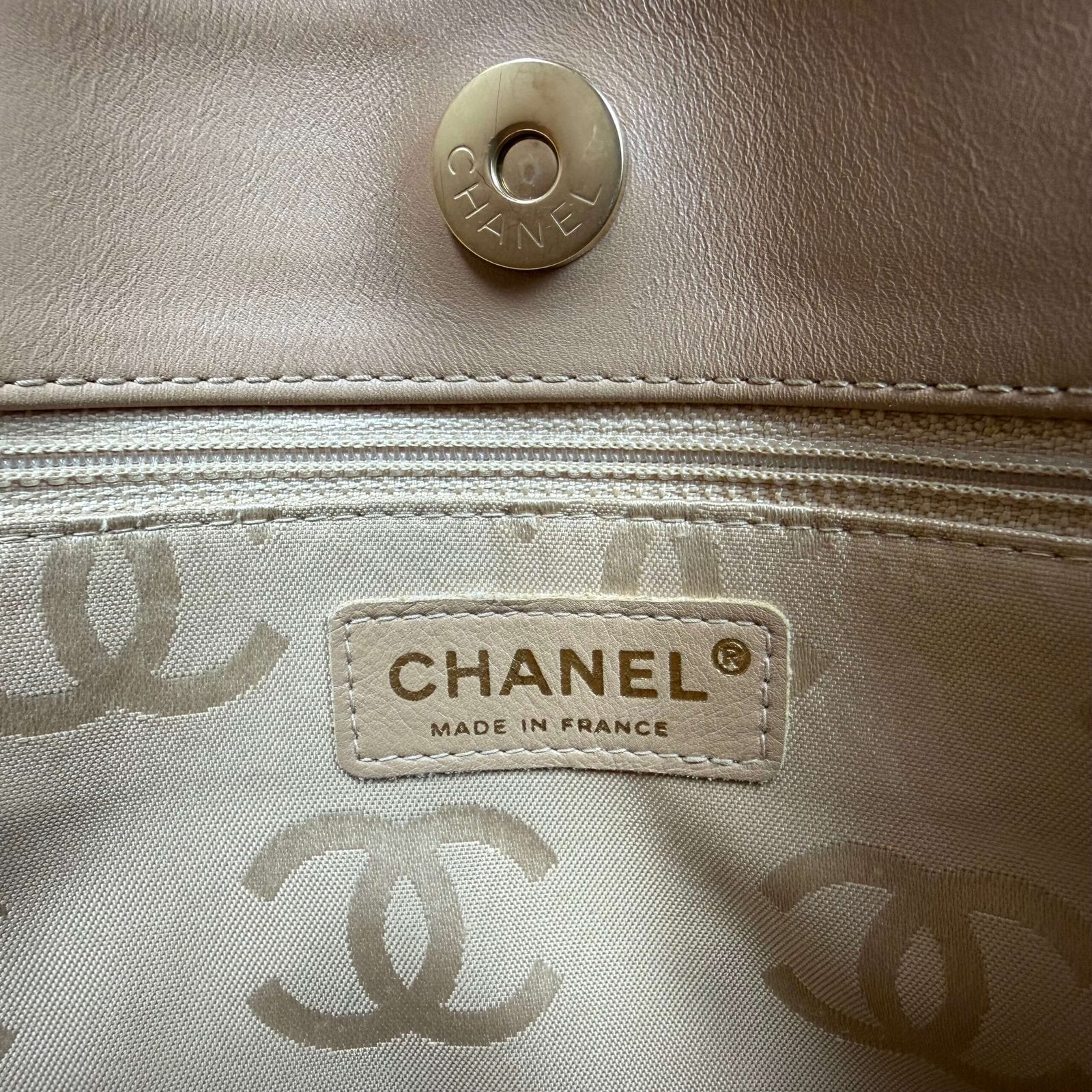Originele Chanel tote beige