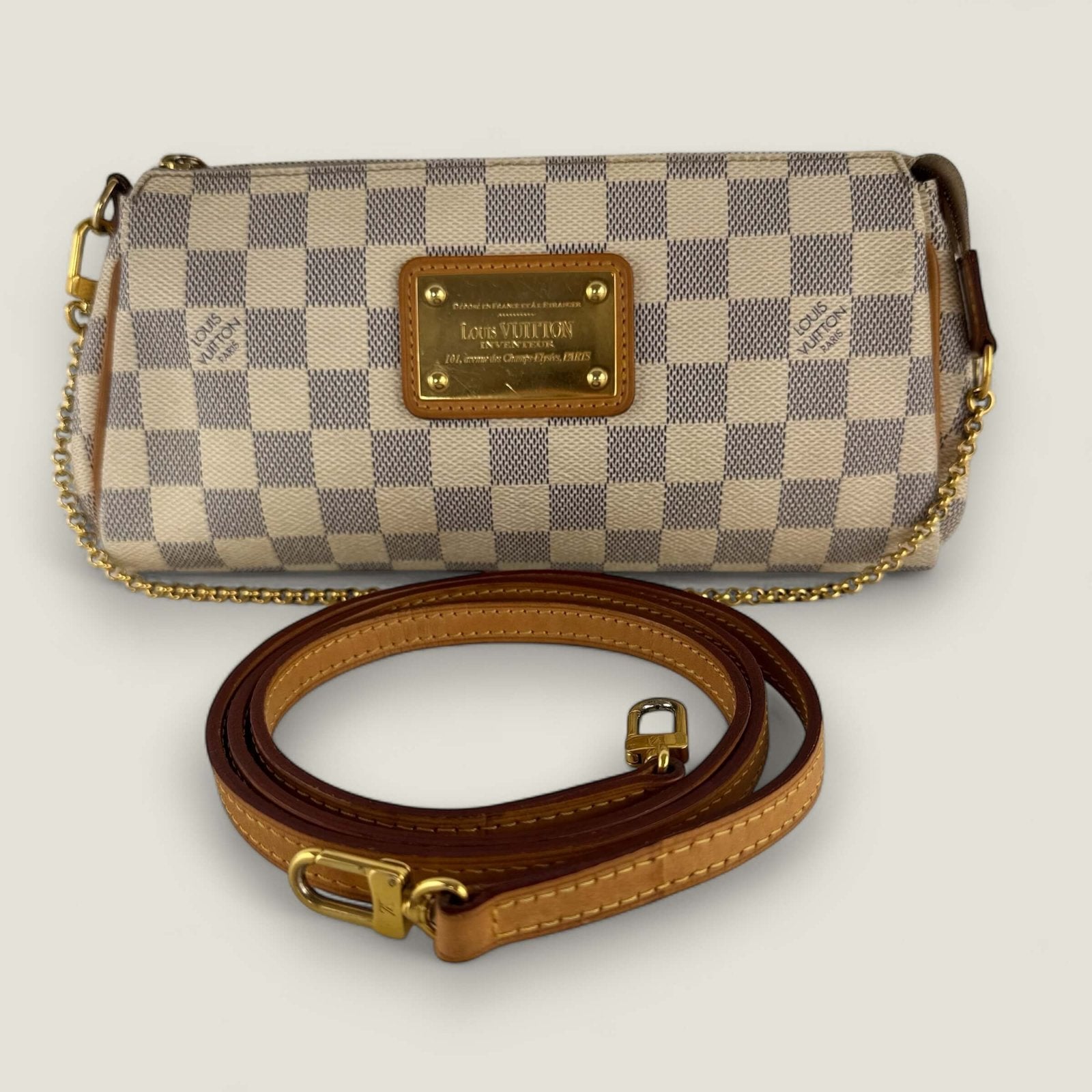 Originele Louis Vuitton clutch on chain crossbody tas