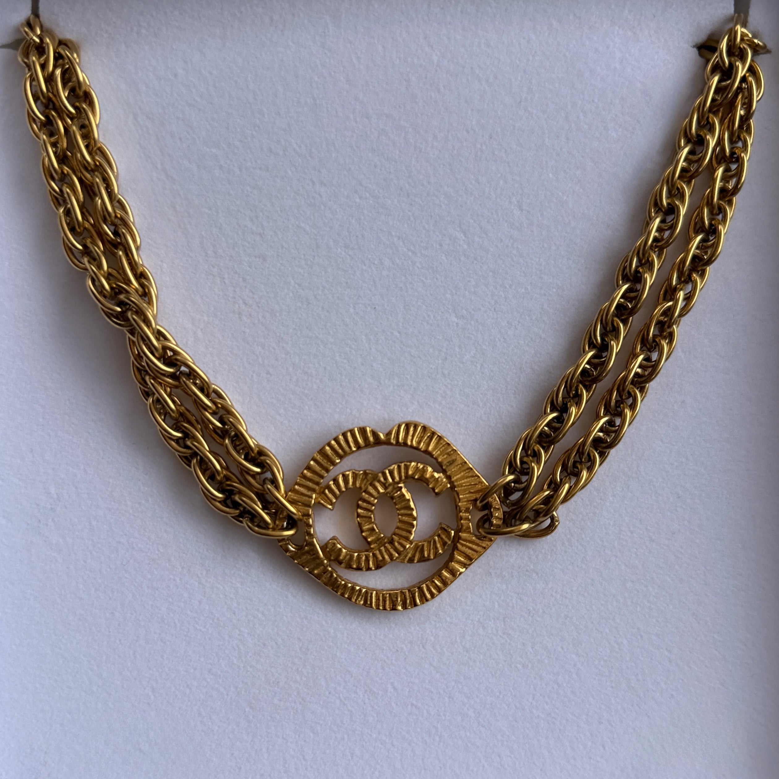 Originele vintage Chanel ketting verguld