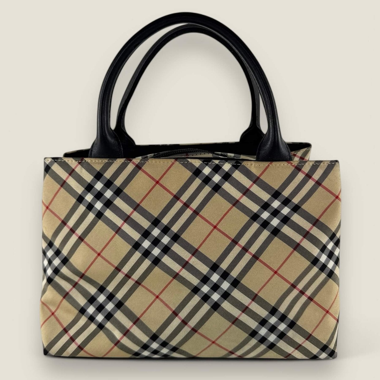 Pre-owned Burberry Nova Check blue label beige tas