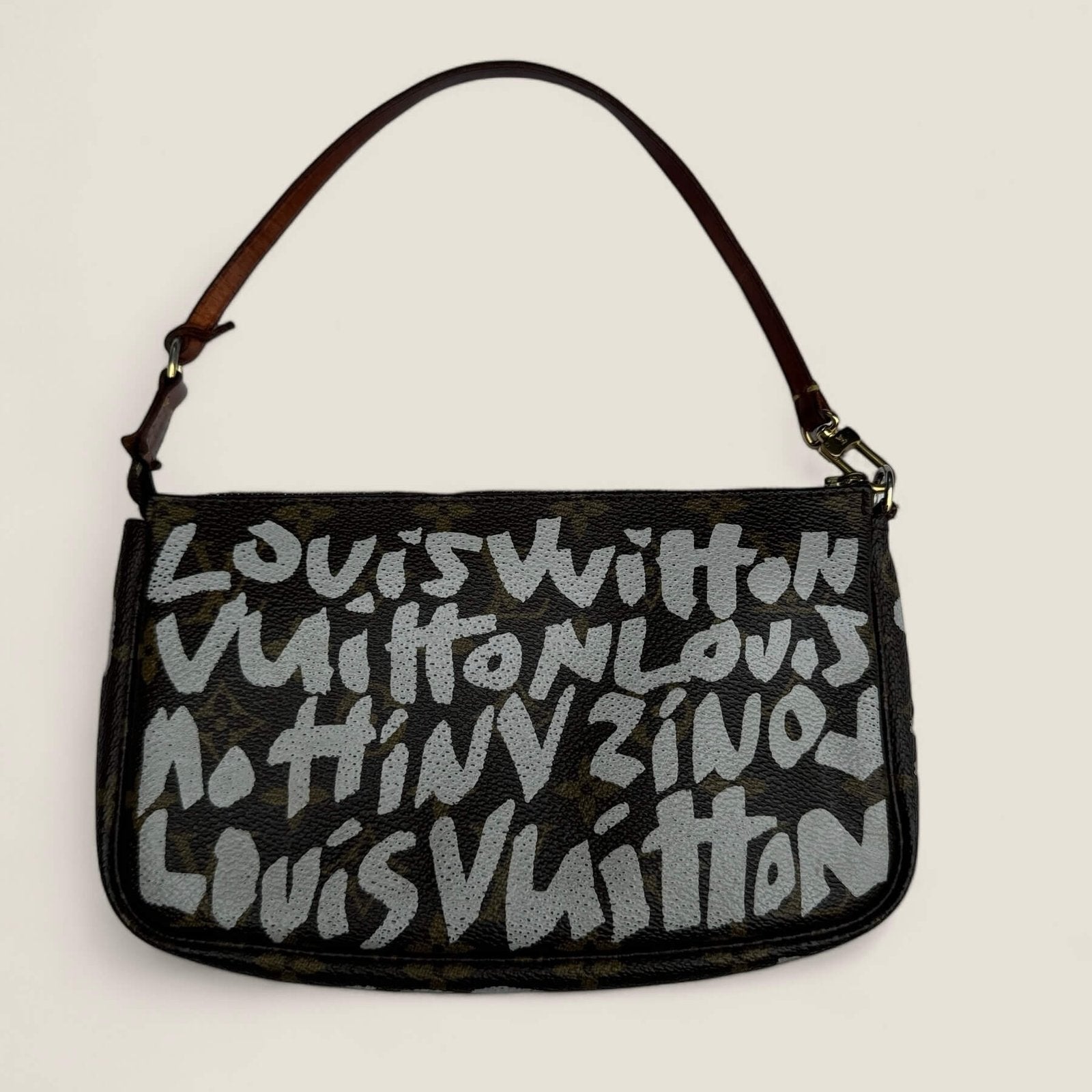 Pre-owned limited edition Louis Vuitton x Stephen Sprouse Graffiti Pochette Accessory 2001