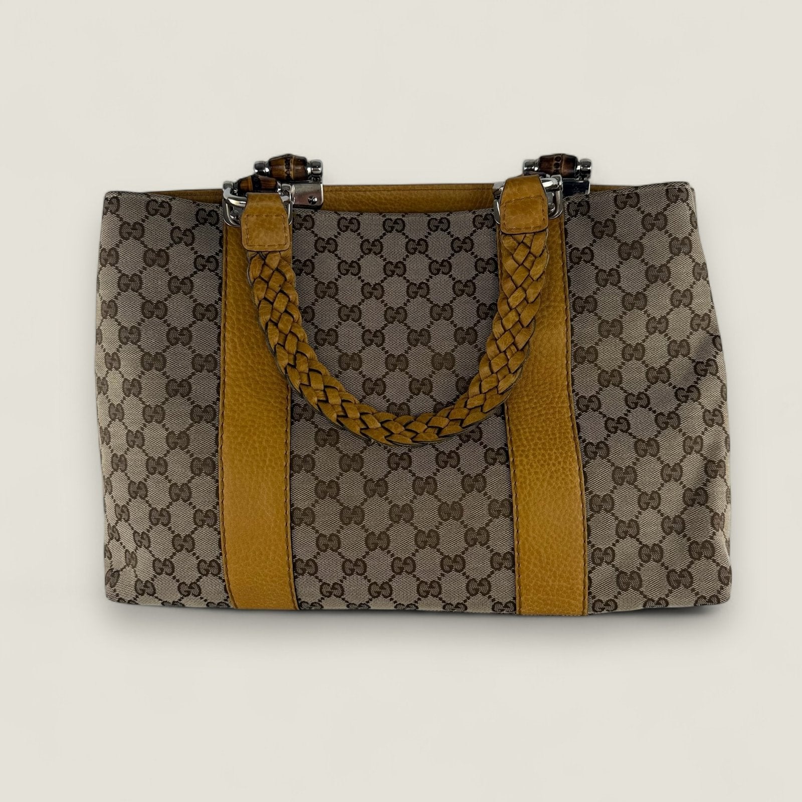 Preloved Gucci canvas Bamboo Libeccio
