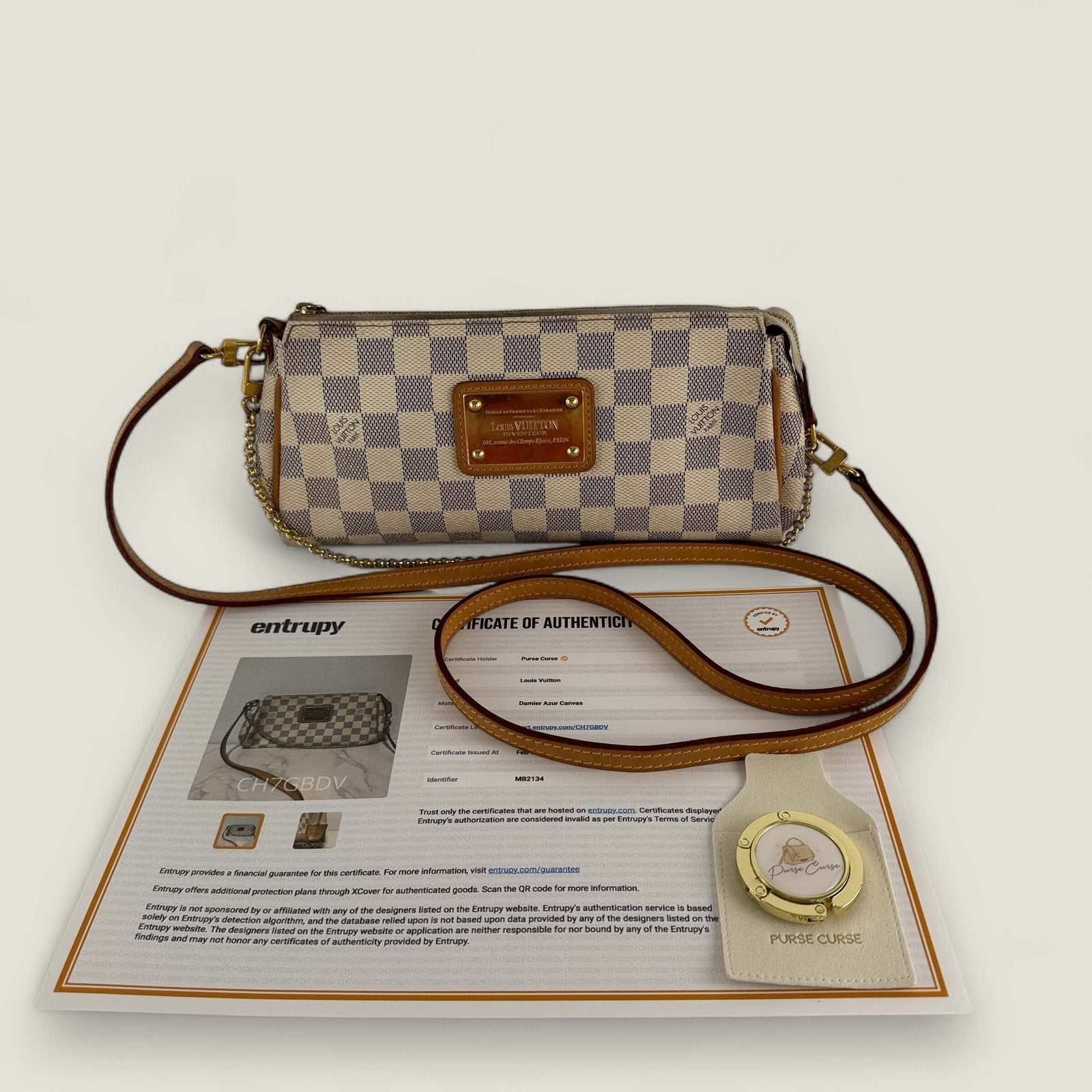 Purse Curse Louis Vuitton tas Entrupy certificaat