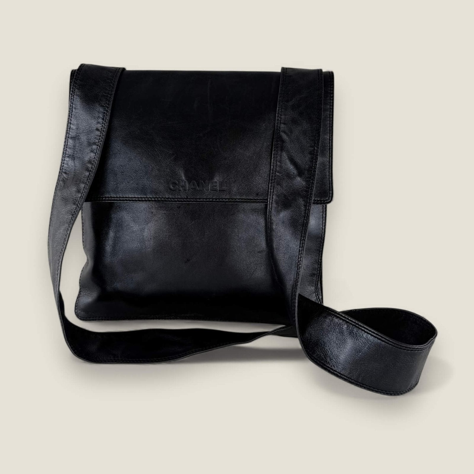 Tweedehands Chanel tas zwart leer authentiek