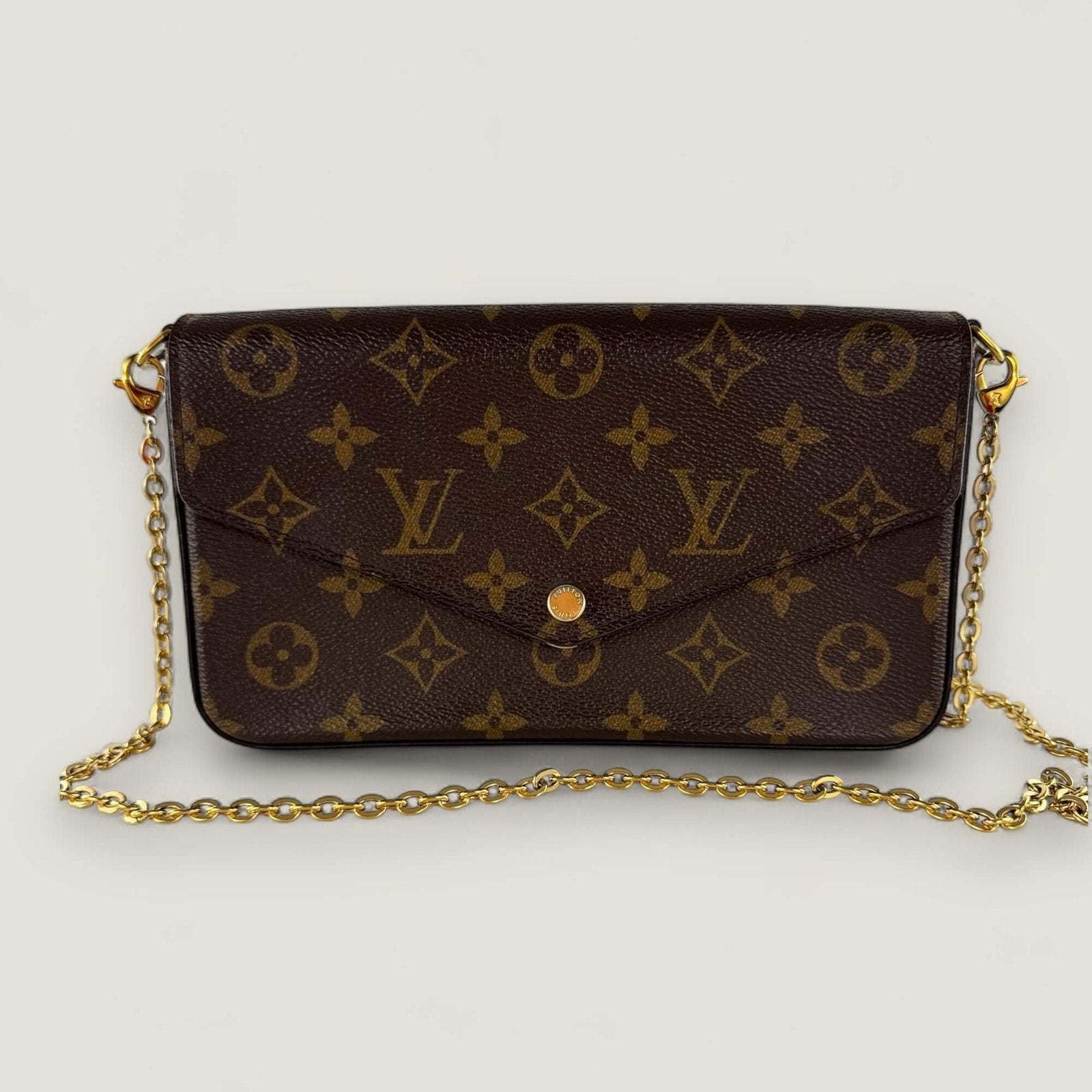 pre-owned Louis Vuitton pochette Félicie monogram canvas
