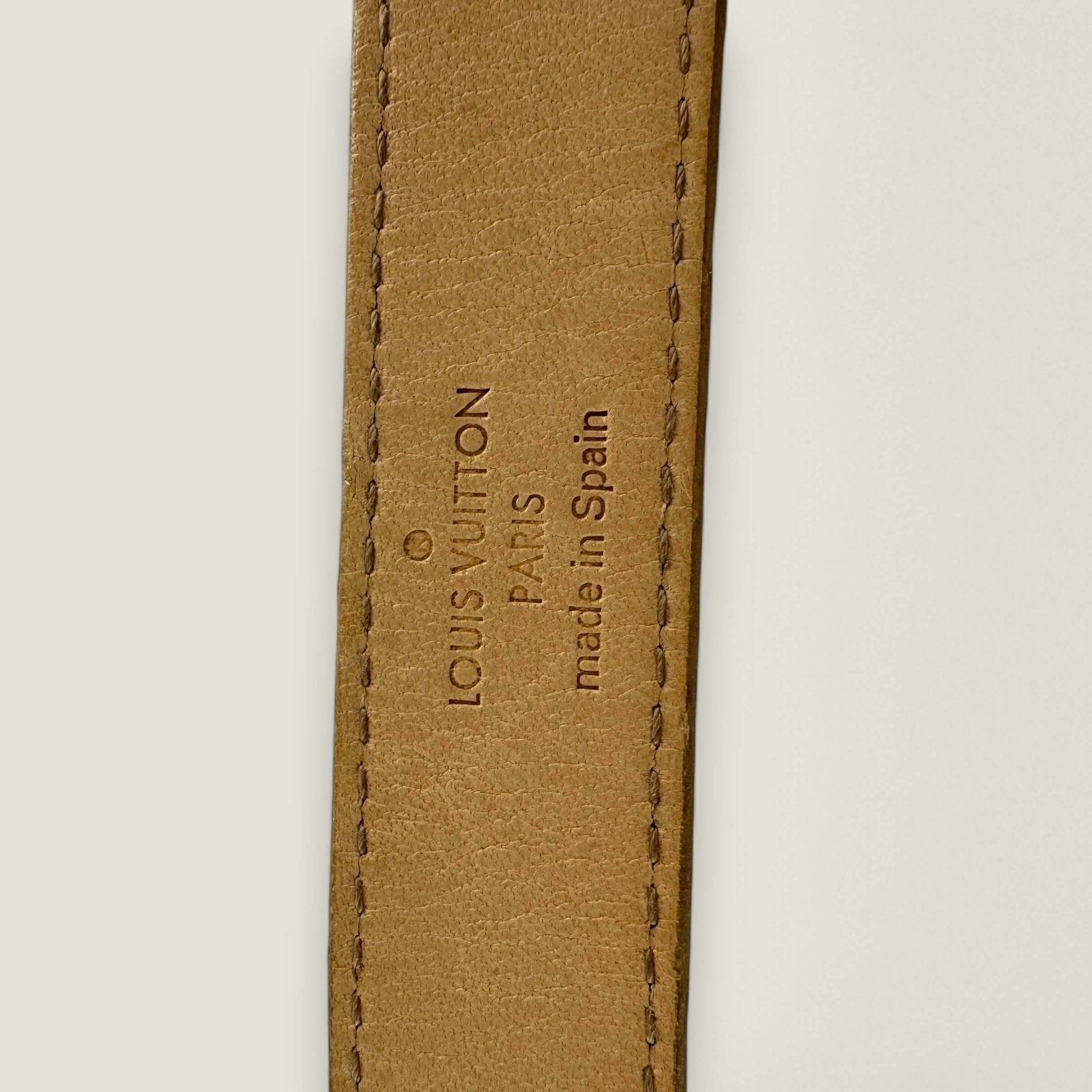 Pre-owned Louis Vuitton belt authentic with Entrupy certificate