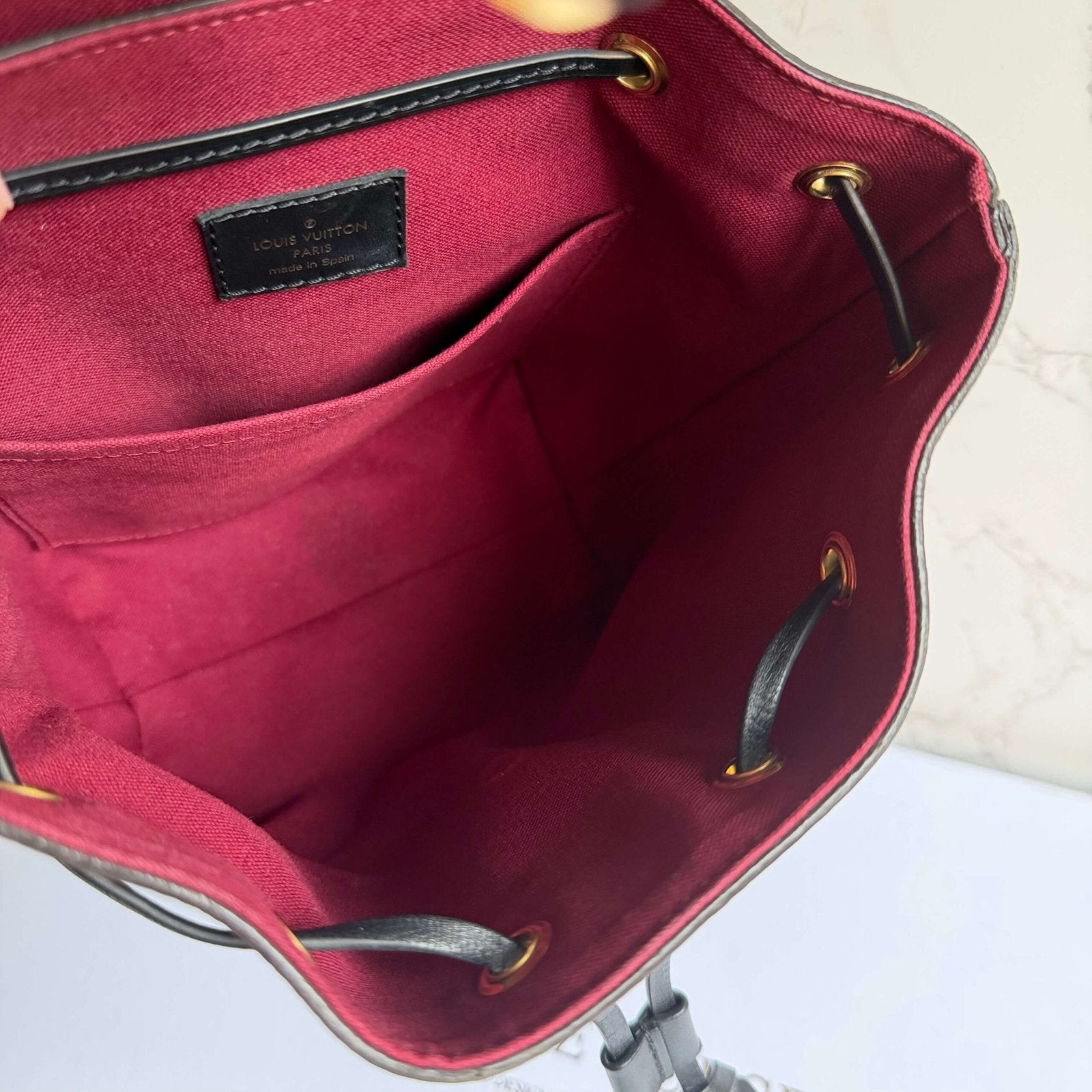 pre-owned Louis Vuitton backpack small