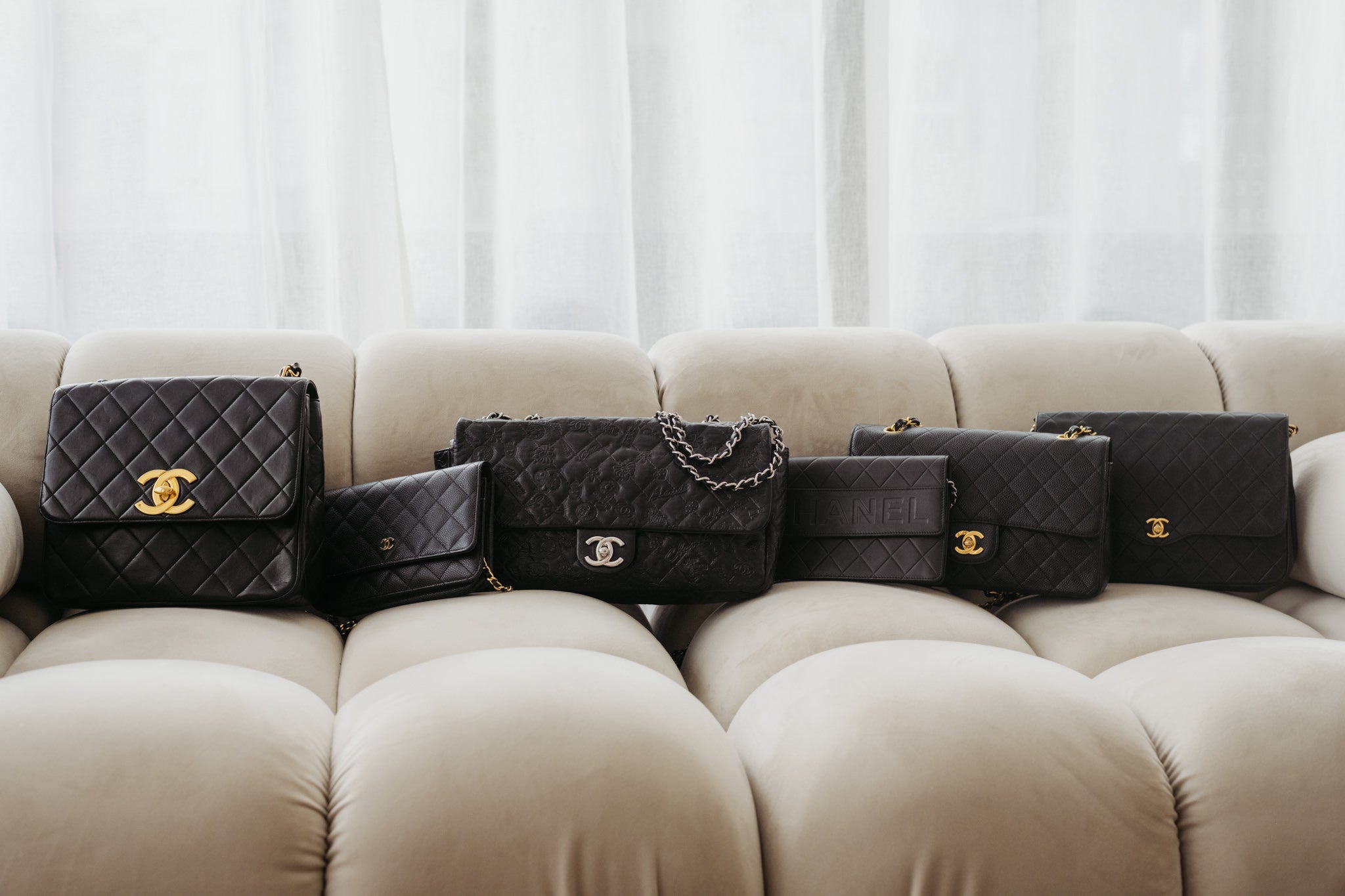 Pre-owned Chanel bags black buy