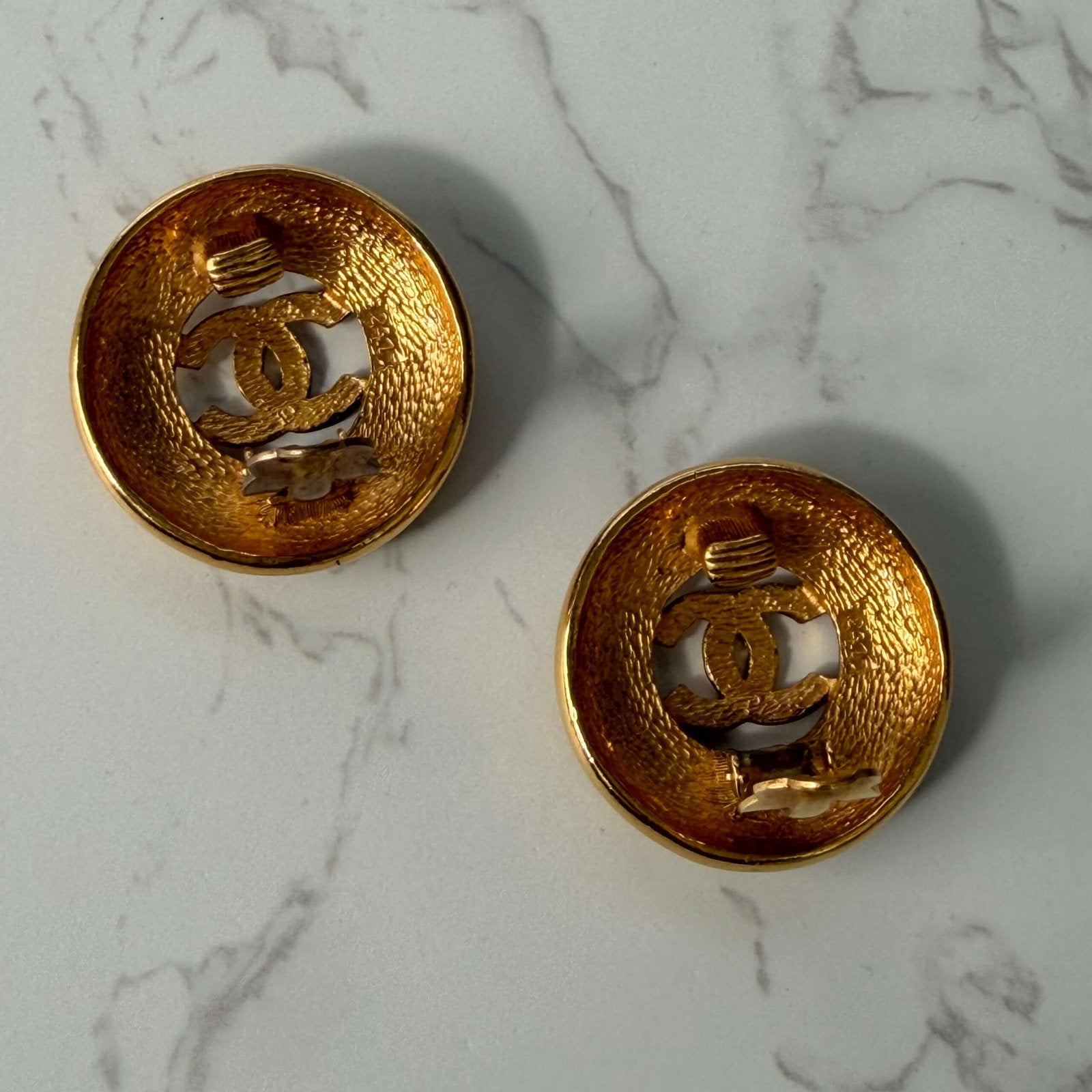 Vintage Chanel clip on earrings