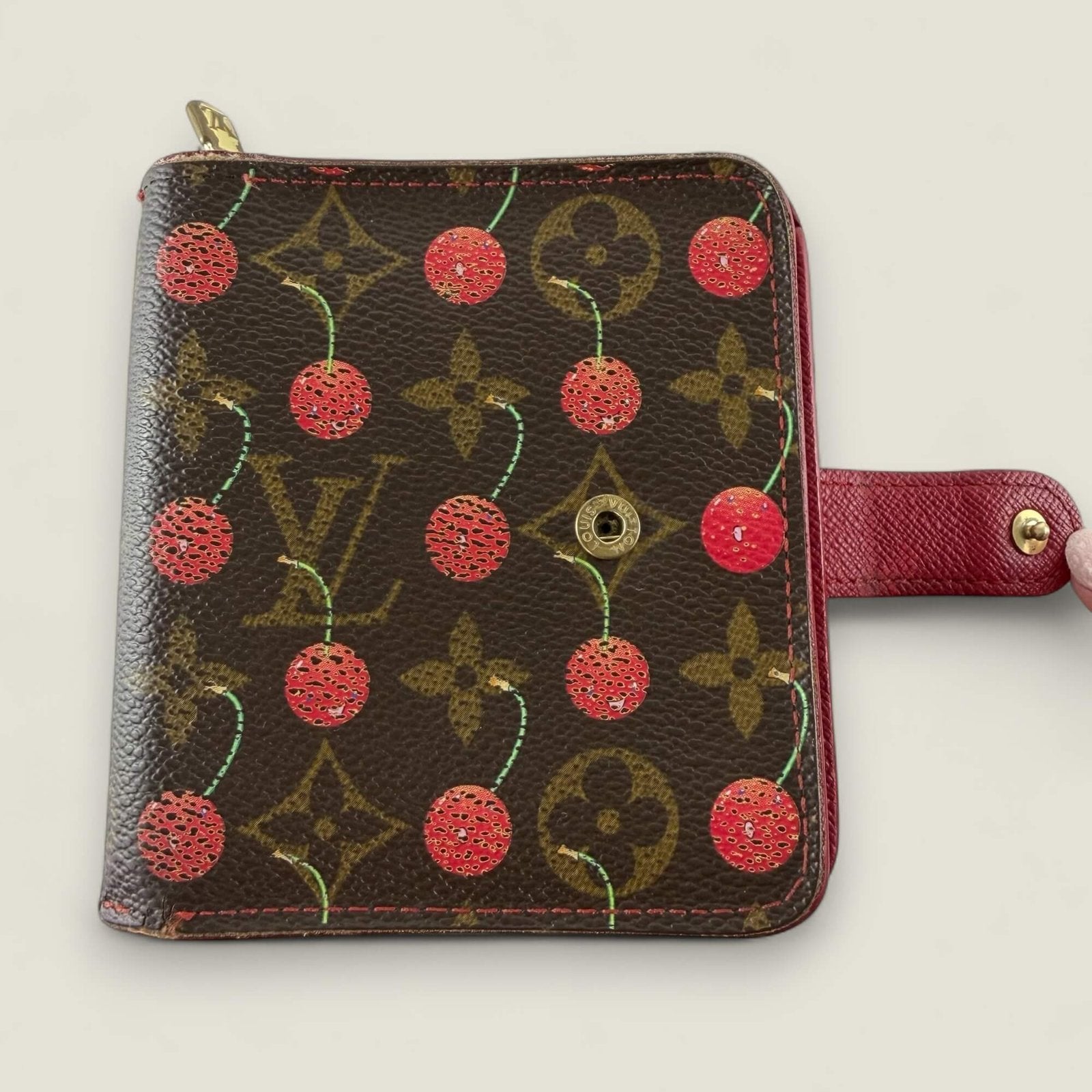 Vintage Louis Vuitton Takashi Murakami Cherry portemonnee