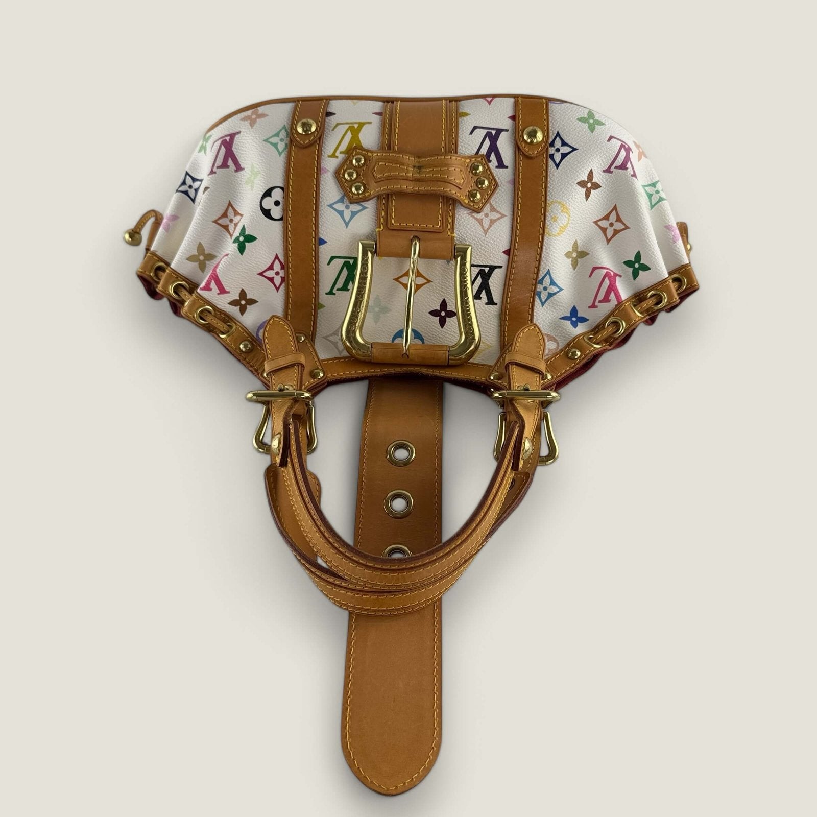 Vintage Louis Vuitton x Takashi Murakami multicolor Theda bag