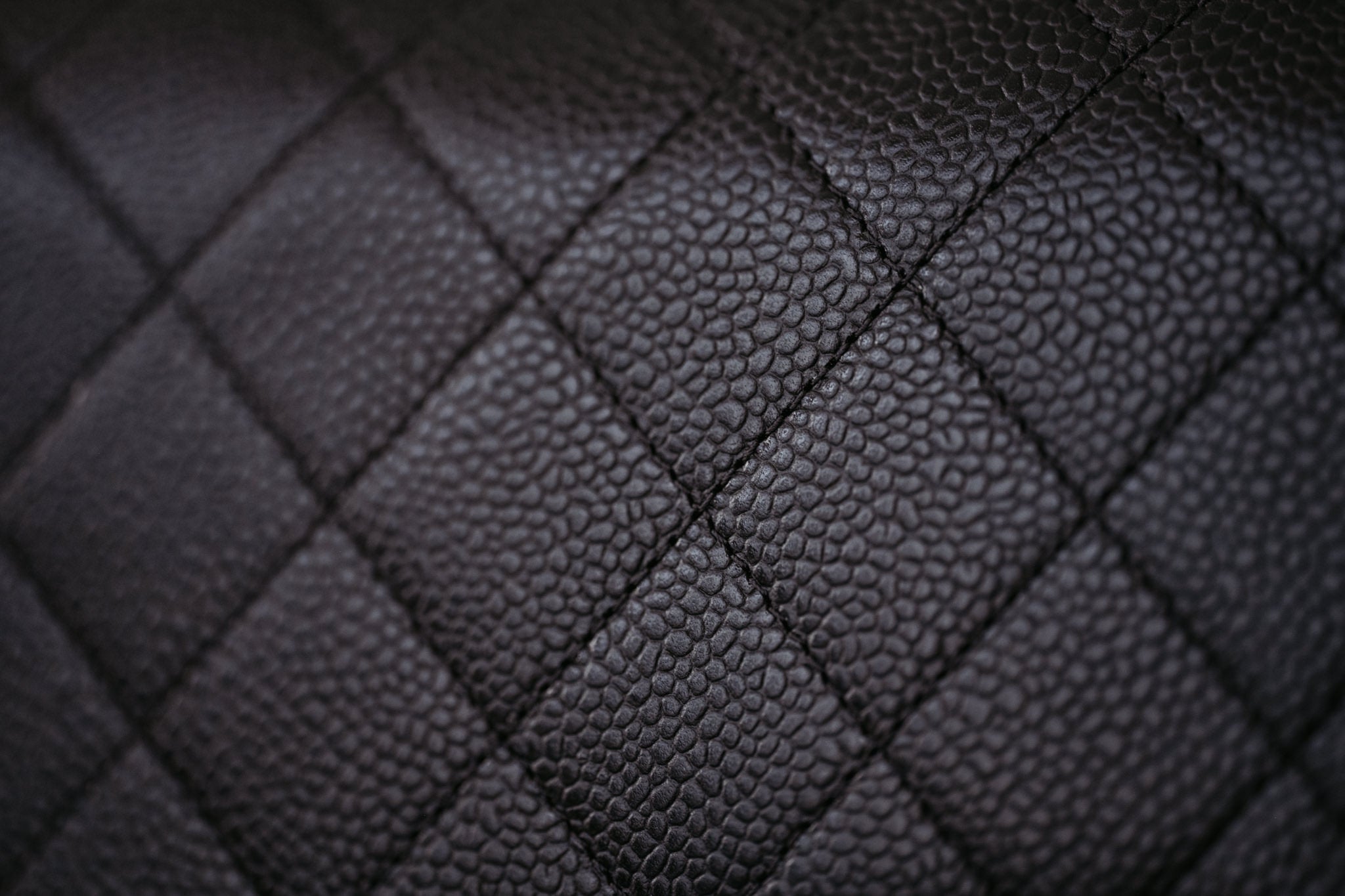 Vintage Chanel caviar leather