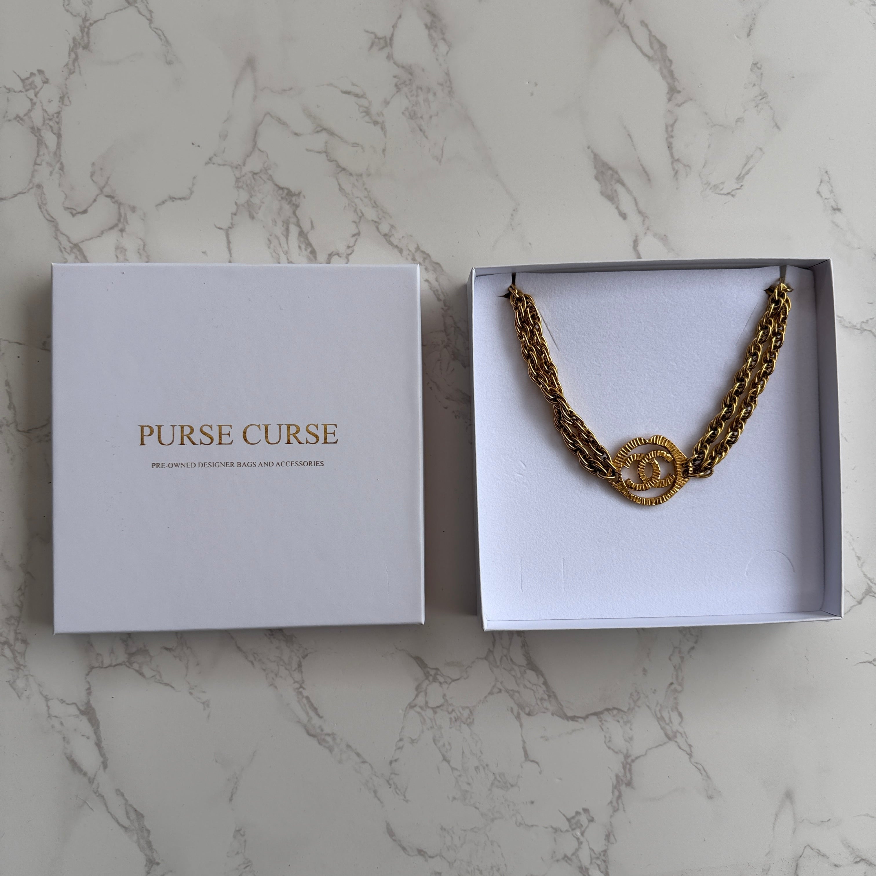 Vintage Chanel ketting 24k verguld