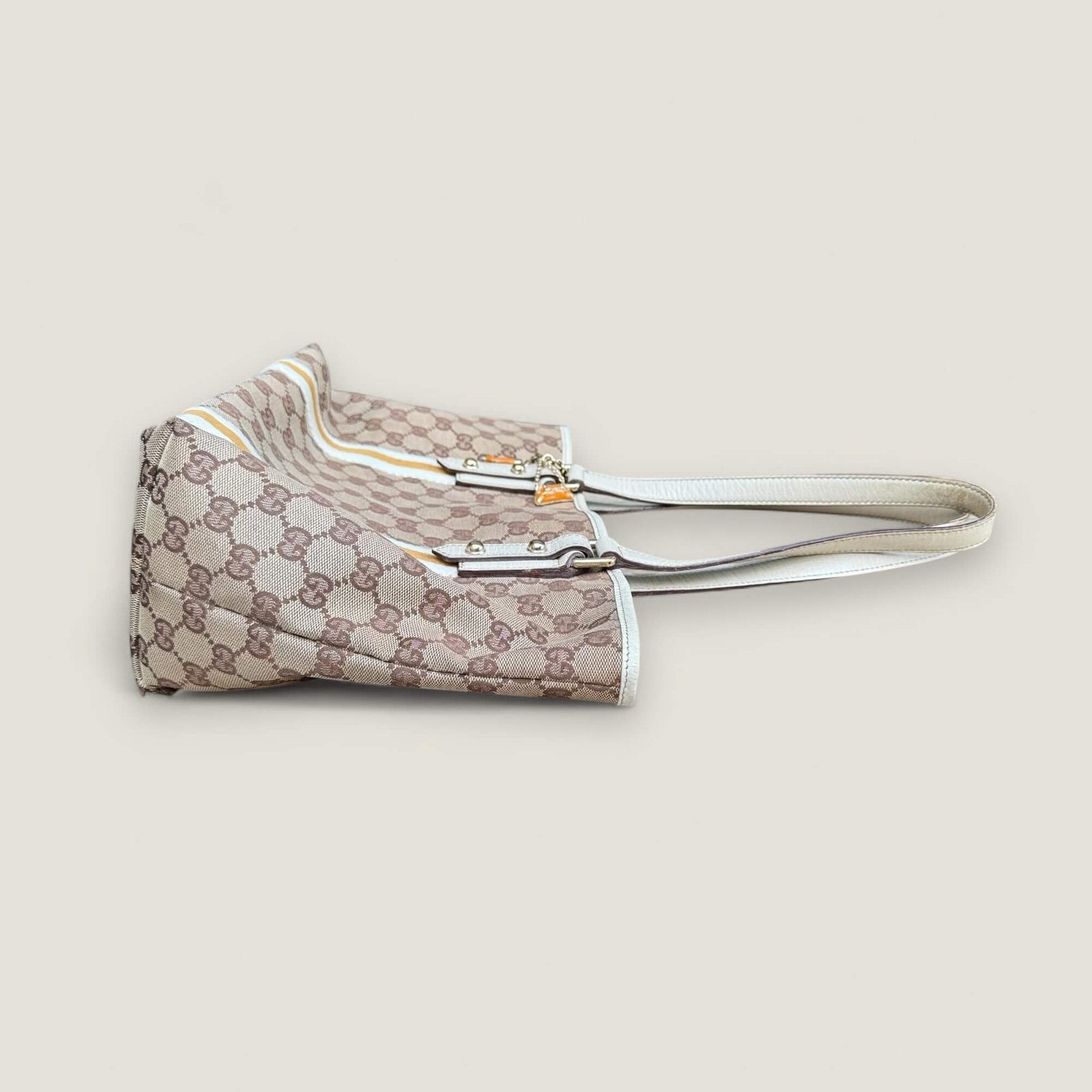 Zijaanzicht originele Gucci Sherry tote