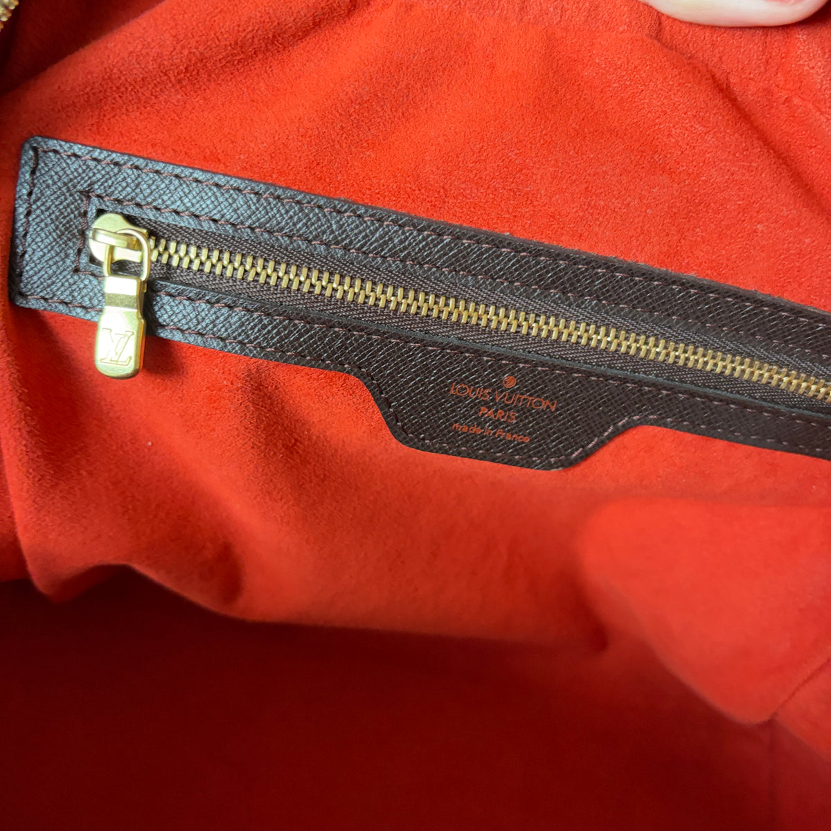 vintage Louis Vuitton damier ebene Brera binnenkant 