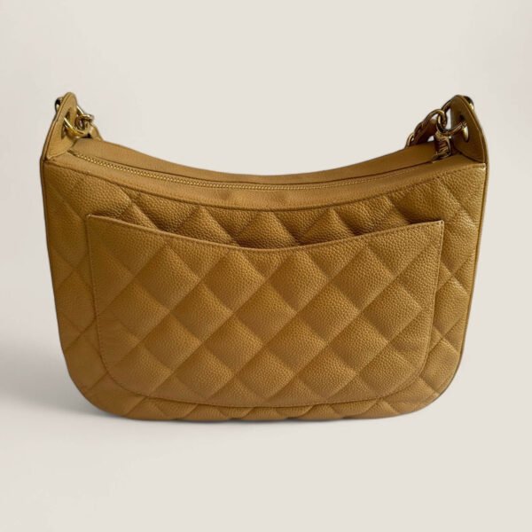 Authentieke gebruikte Chanel handtas CC logo quilted