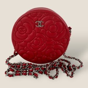 Chanel round camelia bag