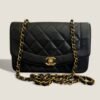 Pre-owned Chanel small Diana shoulderbag vintage black