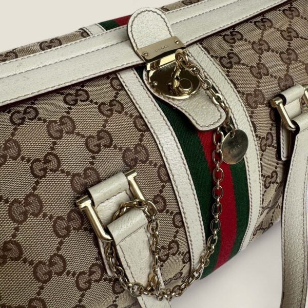 Gucci Ophidia Boston bag with lock and bagcharm with keys