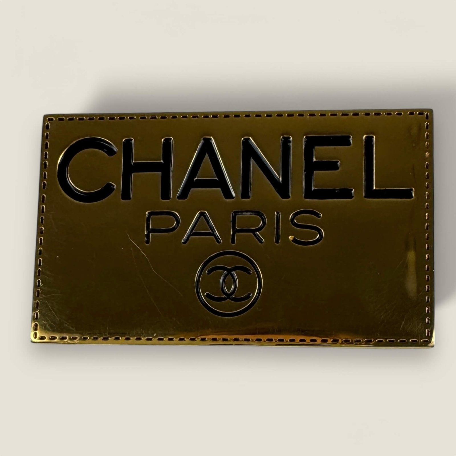 ラスト１点【CHANEL】vintage broach Pre-owned Vintage Chanel Brooch 24k Gold-plated | Vintage And Pre