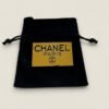 Pre-owned Chanel broche 24k goldplated naamplaatje