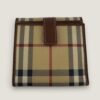 Burberry check wallet pre owned designer