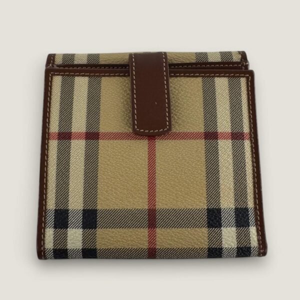 Burberry check wallet pre owned designer