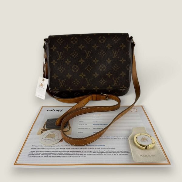 Louis Vuitton monogram Musette tango Entrupy certificate