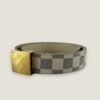 Louis Vuitton riem Damier Azur gouden hardware