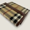 Tweedehands Burberry portemonnee bruin beige ruit