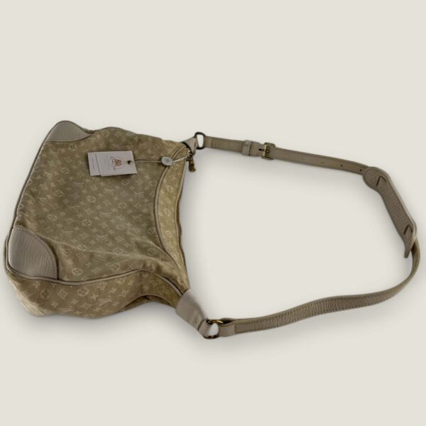 Tweedehands Louis Vuitton tas Boulogne mini lin dune stof