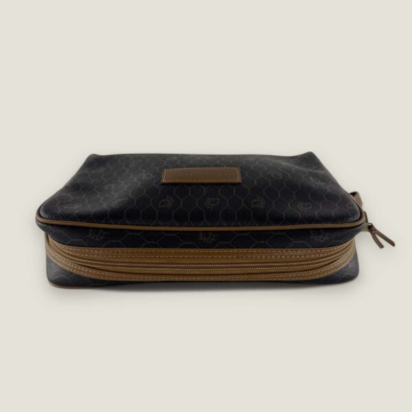 Christian Dior honingraat gecoate canvas monogram clutch