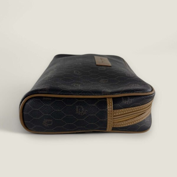 Christian Dior honingraat gecoate canvas monogram toilettas