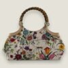 Gucci Bamboo bloemenprint handtas