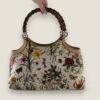 Gucci canvas bloemen flora print bamboo hendels