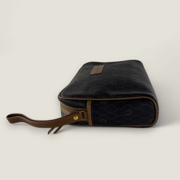 Pre-loved Christian Dior canvas monogram toilettas