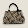 Pre-owned Burberry handtas beige ruit