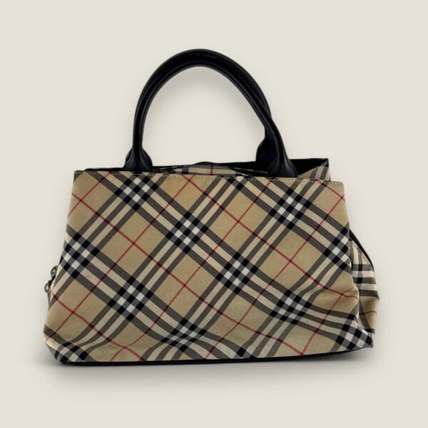 Pre-owned Burberry handtas beige ruit