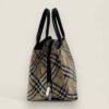 Pre-owned Burberry tas blue label beige ruit