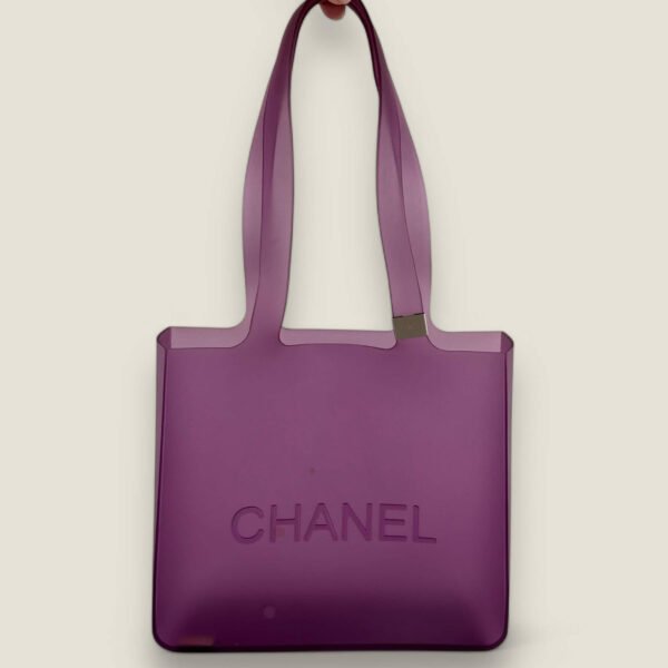 Pre-owned Chanel jelly tas paars