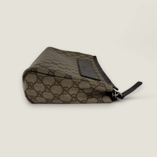 Pre-owned Gucci GG supreme toilet tas