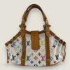 Pre-owned Louis Vuitton x Takashi Murakami Theda bag white multicolor canvas