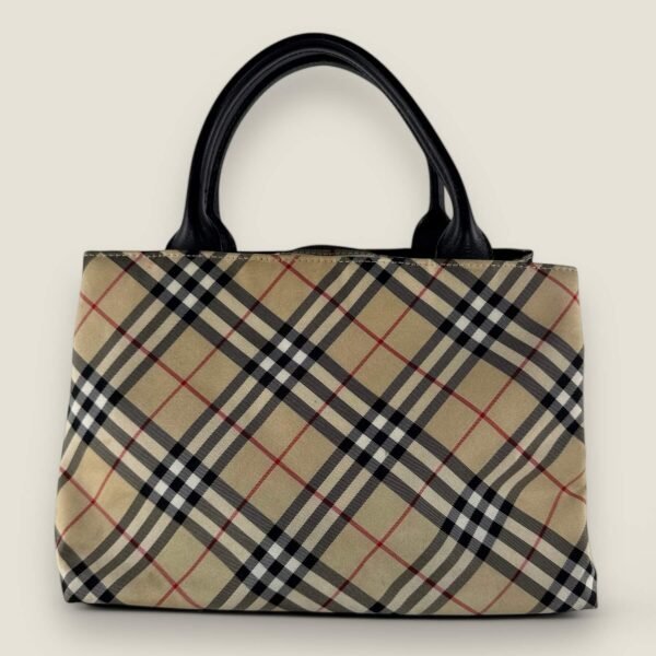Tweedehands Burberry tas beige ruit