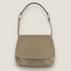 Prada cleo tas vintage beige leer