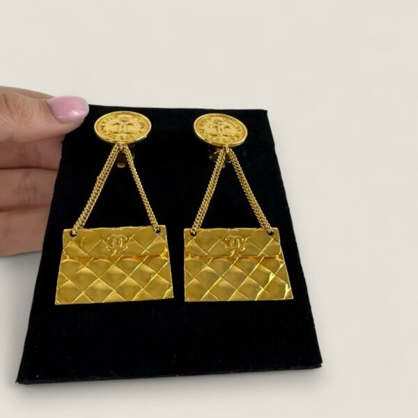 Authentieke designer oorbellen Chanel vintage uniek