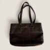 Chanel Chocolate Bar stitch caviar skin handbag dark brown