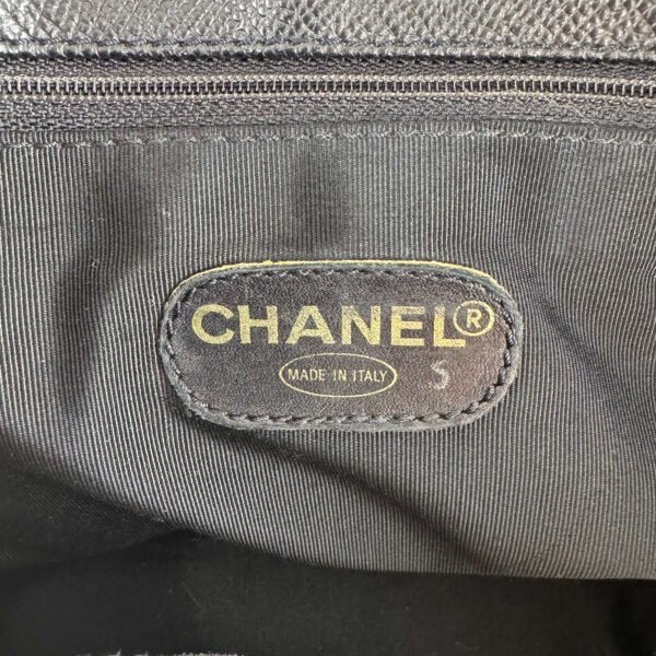 Chanel label binnenkant authentieke designer tas vintage