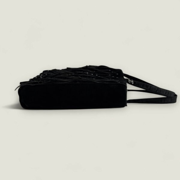 Chanel mini tote suede fringe en strass steentjes