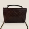 Chanel pre-owned double turnlock bag with top handle briefcase
