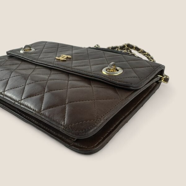 Chanel pre-owned gewatteerde handtas met schouderriem zeldzaam vintage model